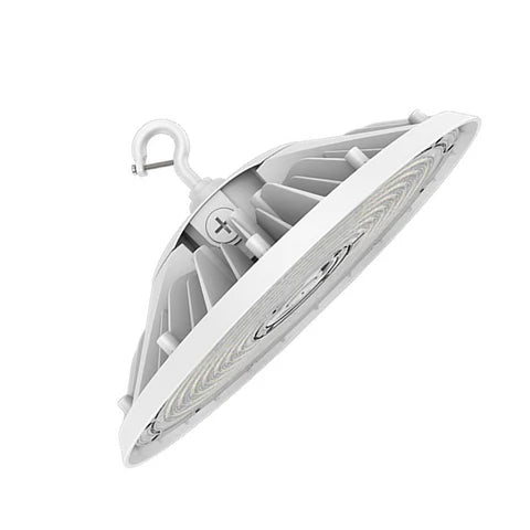 Adjustable LED UFO High Bay – 180W/200W/240W – 36,000 Lumens – CCT Selectable 4000K/5000K – 120-277V – White Housing – IP65 Waterproof – UL & DLC Listed - Lumens Depot