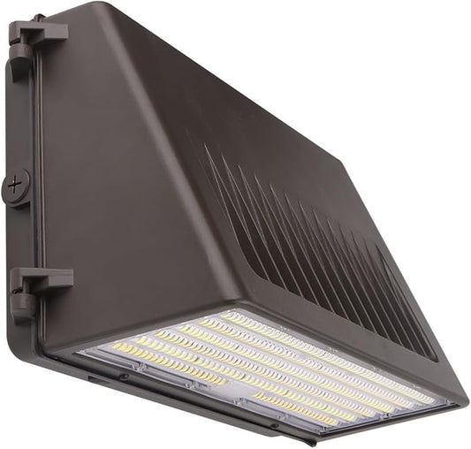 LED Wall Pack Light - 76W/105W/125W Selectable Wattage - Up to 18,750lm - 3000K/4000K/5000K CCT Tunable - Built-in Photocell - PC Lens - DLC 5.1 Premium - Lumens Depot
