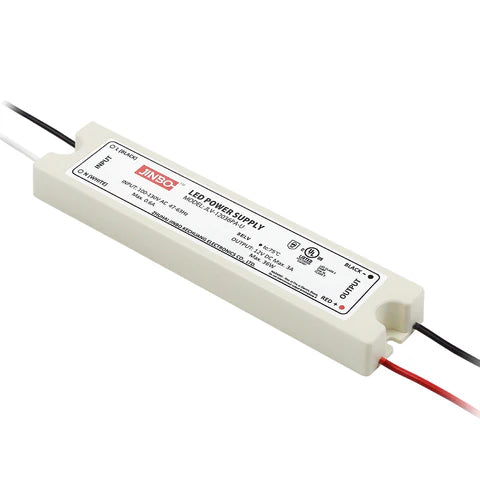 LED Power Supply - 36W - 12V DC - IP65 Waterproof - JLV-120 PA-U - UL Listed - Lumens Depot