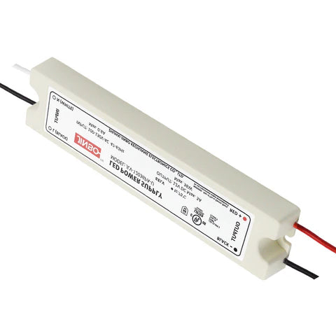 LED Power Supply - 36W - 12V DC - IP65 Waterproof - JLV-120 PA-U - UL Listed - Lumens Depot
