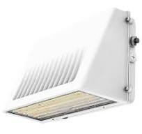 LED Wall Pack Light - 76W/105W/125W Selectable Wattage - Up to 18,750lm - 3000K/4000K/5000K CCT Tunable - New Photocell Included - DLC 5.1 Premium White Finish - Lumens Depot