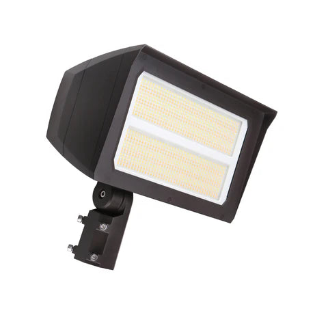 LED Flood Light – Adjustable Wattage 200W/240W/300W - Slip Fitter & Yoke Mount Included - High-Performance Outdoor Security Light - Lumens Depot