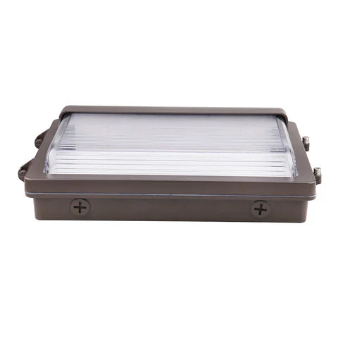 LED Wall Pack Light - 80W/100W/120W Adjustable - 16,200 Lumens - CCT Selectable 3000K/4000K/5000K - Built-in Photocell - IP65 Waterproof - UL & DLC Listed - 120-277V - Bronze Housing - Lumens Depot