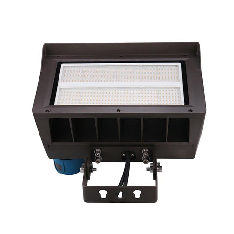 LED Flood Light – Adjustable Wattage 120W/150W/200W - Slip Fitter & Yoke Mount Included - High-Performance Outdoor Lighting - Lumens Depot