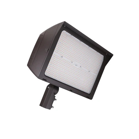 LED Flood Light – Adjustable Wattage 300W/400W/500W - Slip Fitter, Yoke Mount & U-Bracket Included - High-Powered Outdoor Lighting - Lumens Depot