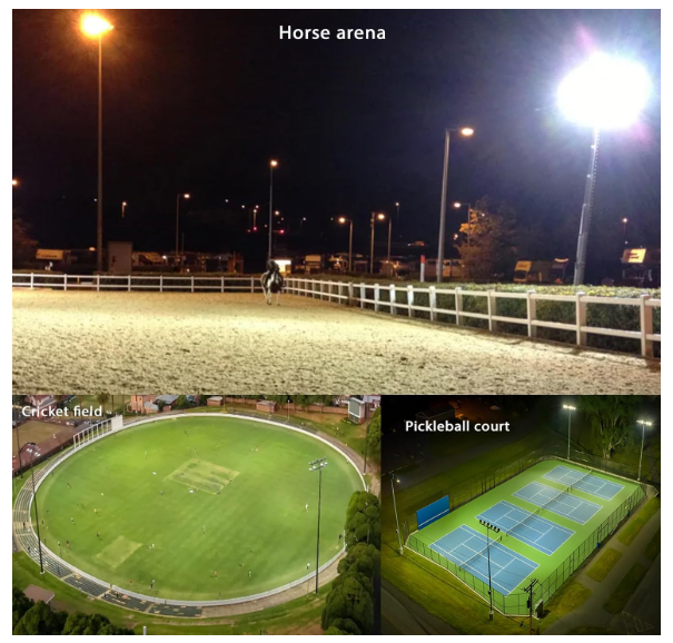 500W LED Sports Stadium Light – 75,000 Lumens, 5000K – IP66 Waterproof Flood Light – 5FT Wire & SF Bracket – Slip Fitter Mount for High Mast, Pickleball, Soccer, Rugby Field – 60° Beam, 100-277V, UL DLC Listed - Lumens Depot