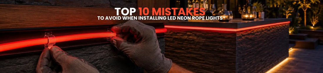 Top 10 Mistakes to Avoid When Installing LED Neon Rope Lights