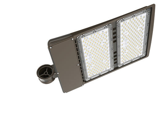 LED Parking Lot Light - Photocell Ready Base, 200W/240W/300W, 5000K, 45000 Lumens, 100-277 VAC, Shorting Cap Included - Lumens Depot