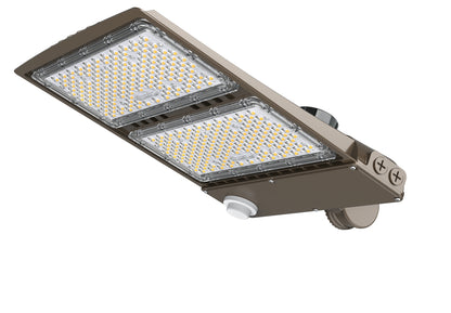 LED Parking Lot Light - Photocell Ready Base, 200W/240W/300W, 5000K, 45000 Lumens, 100-277 VAC, Shorting Cap Included - Lumens Depot
