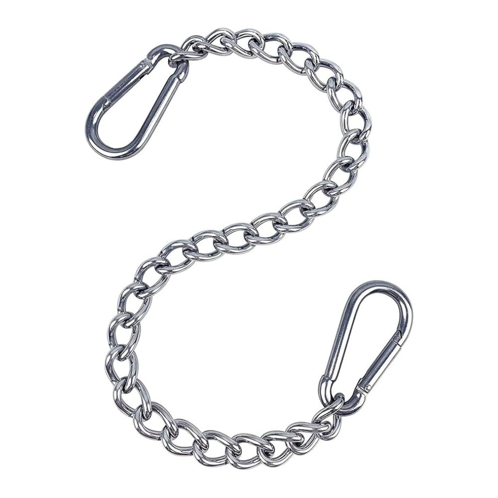 1.6ft Stainless Steel Hanging Chains with Carabiners – Secure Mounting Kit for UFO High Bay Lights