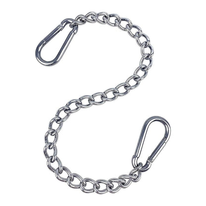 1.6ft Stainless Steel Hanging Chains with Carabiners – Secure Mounting Kit for UFO High Bay Lights