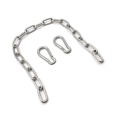 1.6ft Stainless Steel Hanging Chains with Carabiners – Secure Mounting Kit for UFO High Bay Lights
