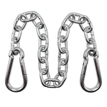 1.6ft Stainless Steel Hanging Chains with Carabiners – Secure Mounting Kit for UFO High Bay Lights