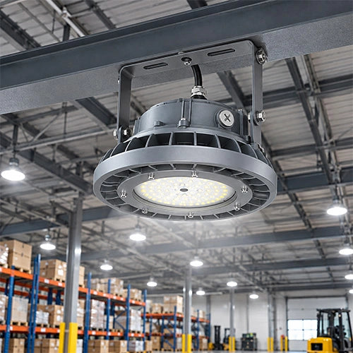 100W LED Explosion Proof Round High Bay Light, B Series, 5000K, 13500 Lumens, 100-277 VAC