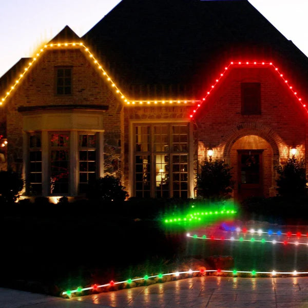 120V RGB Twinkle LED Rope Light with Remote Control and Dynamic Color Modes - Lumens Depot