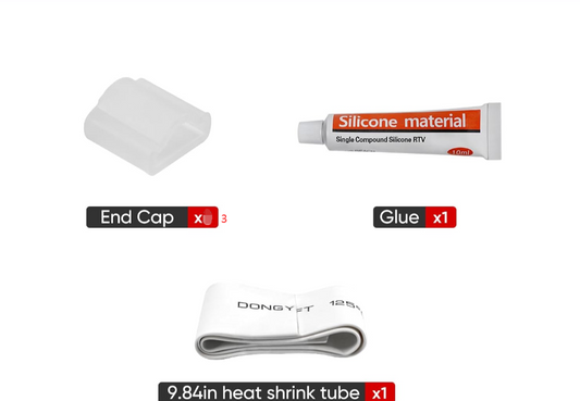 All-in-One End Cap Kit for 110V LED Neon Lights & Strip Lights - Lumens Depot