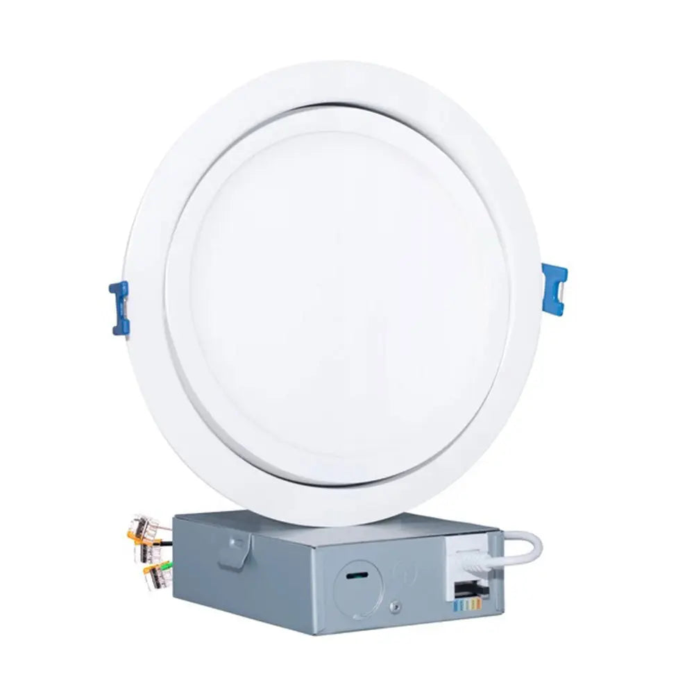 6-Inch Adjustable Swivel Canless Recessed Downlight with 5CCT Selector