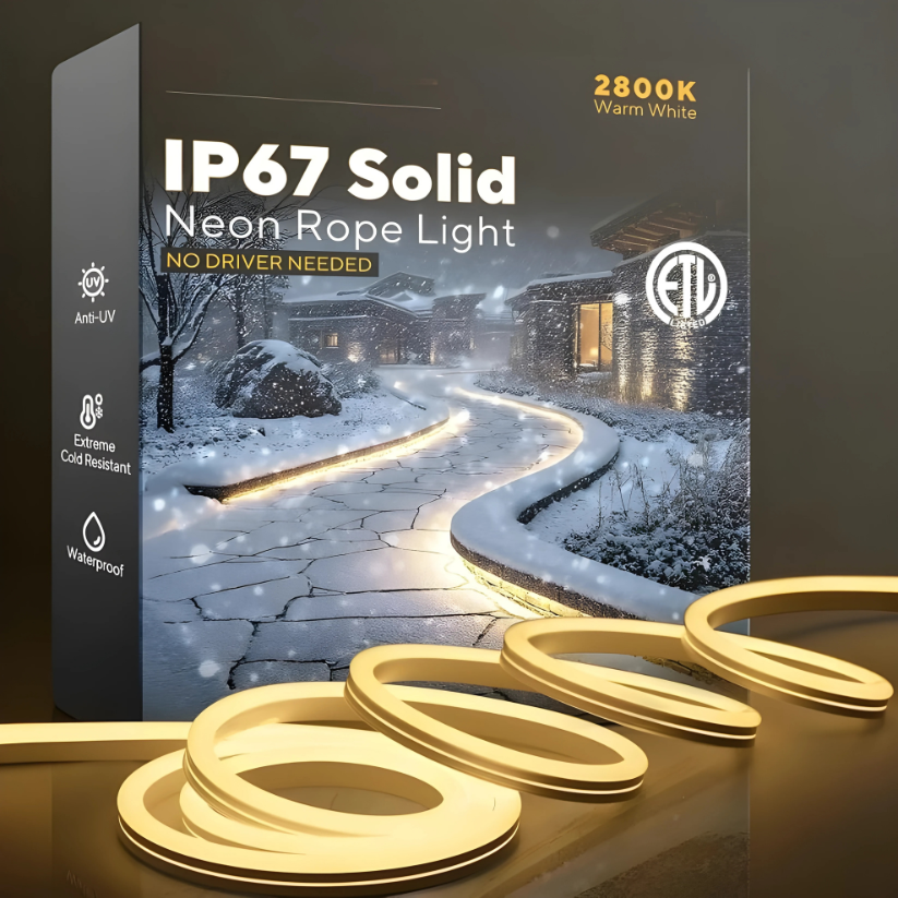 Dimmable Rope Light 110V-120V Commercial LED Rope Lights- Dimmable and Cuttable Kits