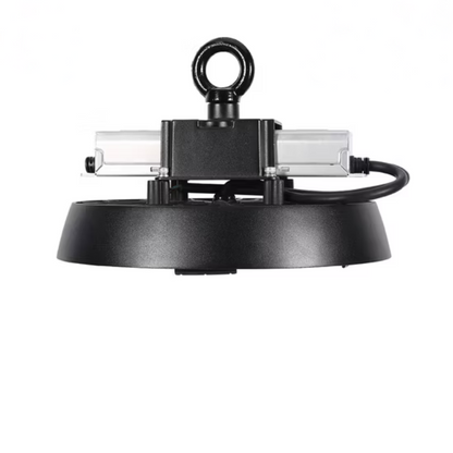 LED UFO High Bay Light - Built-in Sensor Base, 100W, 5000K, 15,100 Lumens, 100-277 VAC, 5ft Wire Included