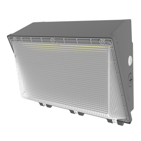 LED Wall Pack Light Built-in Photocell, 120W/100W/80W, 3000K-5000K, 15,600 Lumens, 120-277 VAC - Lumens Depot