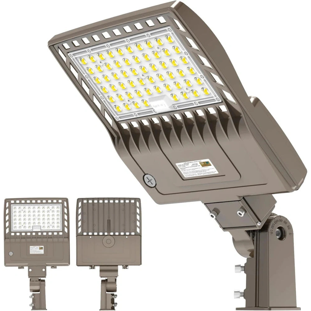 200W LED Parking Lot Light, 28,000 Lumens, 5000K, 100-277 VAC, Slip-fitter Mount