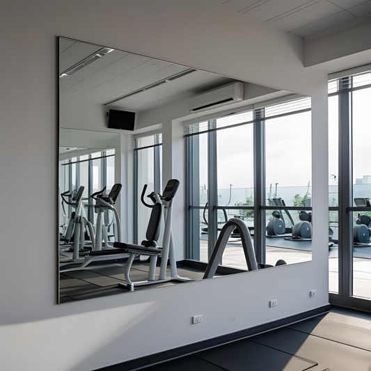 Gym Mirror Set 60x36(2 Pieces) – Large Wall-Mounted Mirrors for Home Gym - Fitness Studio - and Commercial Use