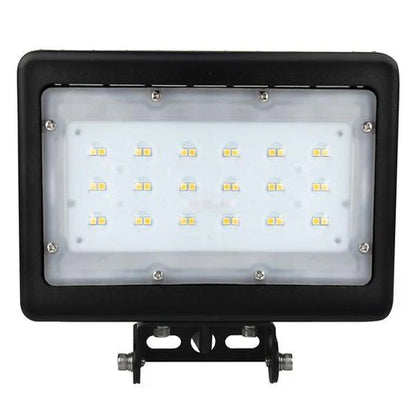30W LED Flood Light - 3819 Lumens - 5000K Daylight - 100-277V - Yoke Mount - Black Housing - IP65 - UL & DLC Listed - Lumens Depot