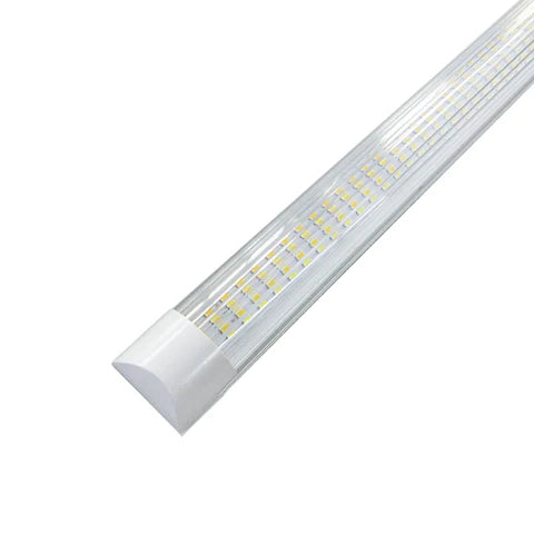 4FT LED Linkable Integrated Tube , 6 Adjustable Wattage (18W-30W) & 6 CCT (3000K-6500K)- 4200 Lumens, 100-277V, Strip Lens-ETL Listed - Lumens Depot