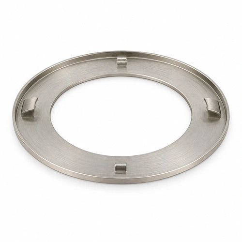 4-Inch Nickel LED Recessed Ceiling Light Designer Trim Ring