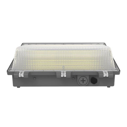 LED Wall Pack Light Built-in Photocell, 120W/100W/80W, 3000K-5000K, 15,600 Lumens, 120-277 VAC - Lumens Depot