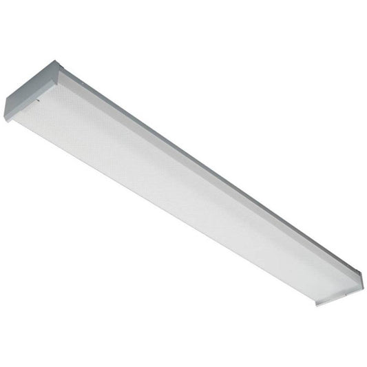 4ft LED Wraparound Light with Selectable Wattage & CCT - 22W/30W/38W - 3500K/4000K/5000K - Prismatic Lens - Lumens Depot