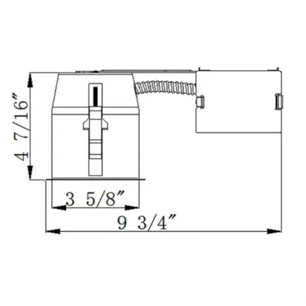 4",6"  LED Recessed Light Housing – 120V, Remodel Downlight Housing