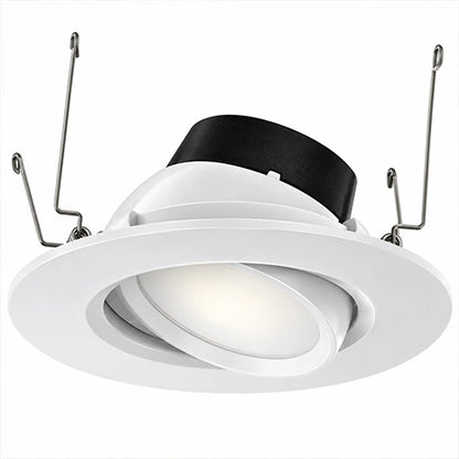 4 Inch Gimbal LED Downlight, 8W, Selectable CCT, 700 Lumens, 120 VAC