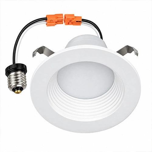 4 Inch LED Recessed Downlight - Baffle Retrofit, 10W, 750 Lumens, 120 VAC