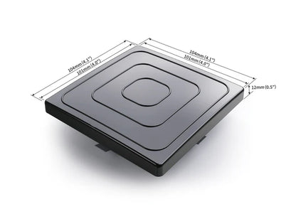 Square Pole Cap for 4inch Square Poles, 100*100mm, Black Color - Lumens Depot