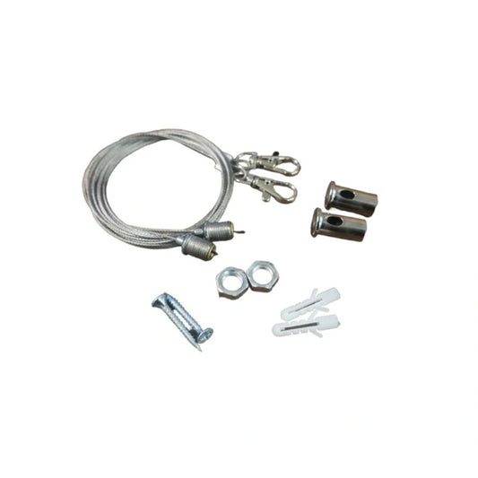 5ft Suspension Cable Kit for Panel, Troffer, Linear, and Shop Lights (Set of 4)