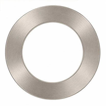6-Inch Nickel LED Recessed Ceiling Light Designer Trim Ring
