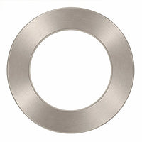 6-Inch Nickel LED Recessed Ceiling Light Designer Trim Ring