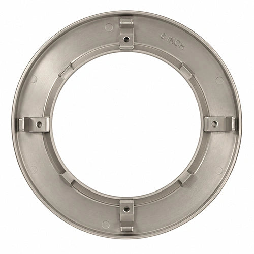 6-Inch Nickel LED Recessed Ceiling Light Designer Trim Ring