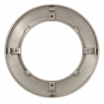 6-Inch Nickel LED Recessed Ceiling Light Designer Trim Ring