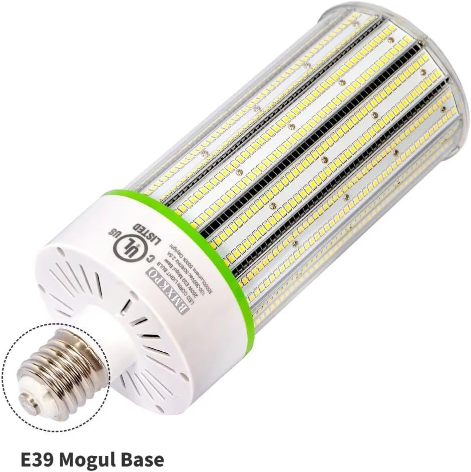 LED Corn Bulb, 250W, 6300K, E39 Base, 37,500 Lumens, 100-277 VAC - Lumens Depot