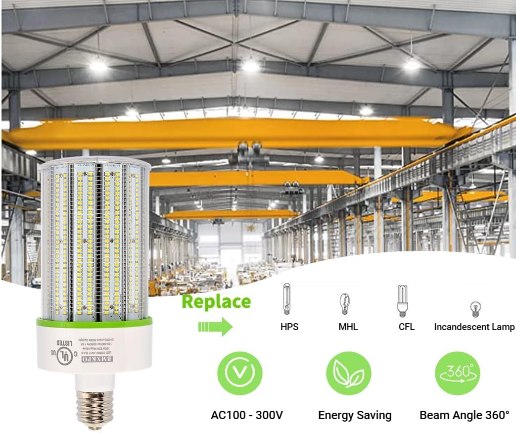 LED Corn Bulb, 250W, 6300K, E39 Base, 37,500 Lumens, 100-277 VAC - Lumens Depot