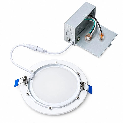 6 Inch LED Downlight, 12W, Selectable CCT, 900 Lumens, 120 VAC