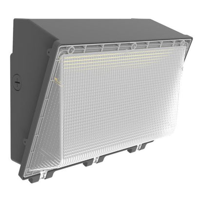 LED Wall Pack Light Built-in Photocell, 120W/100W/80W, 3000K-5000K, 15,600 Lumens, 120-277 VAC - Lumens Depot