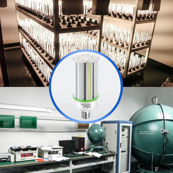 LED Corn Bulb, 80W, 11,200 lumens, 5000K, E26/E39 Base, 100-277 VAC - Lumens Depot