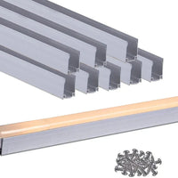 8-Pack 3.3FT Aluminum Track for 110V LED Neon Light (Single Color)