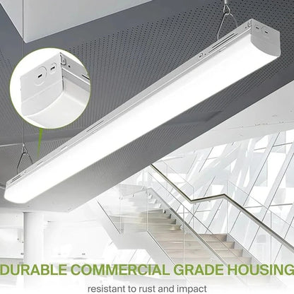 8FT LED Linear Strip Light Fixture, Selectable 60W/70W/80W and CCT 3500K/4000K/5000K, 5,200 Lumens