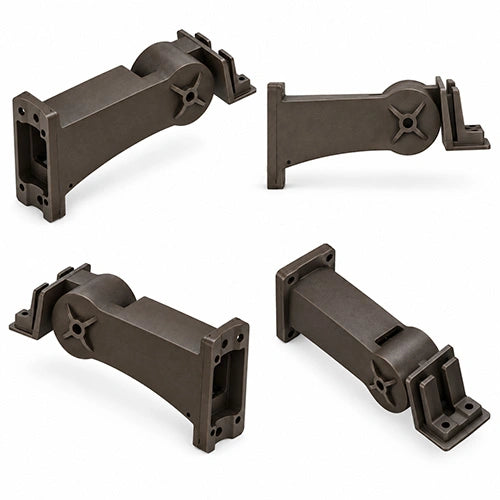 Adjustable Square & Round Pole Mount Ver2 – Dark Bronze - Universal Tilt Bracket for ALH LED Area Lights