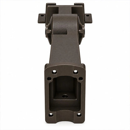 Adjustable Square & Round Pole Mount Ver2 – Dark Bronze - Universal Tilt Bracket for ALH LED Area Lights