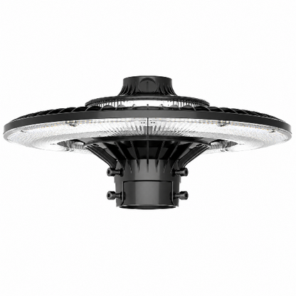 80W LED Post Top Light, 5000K, 100-277 VAC, 11200 Lumens, Built-in Photocell